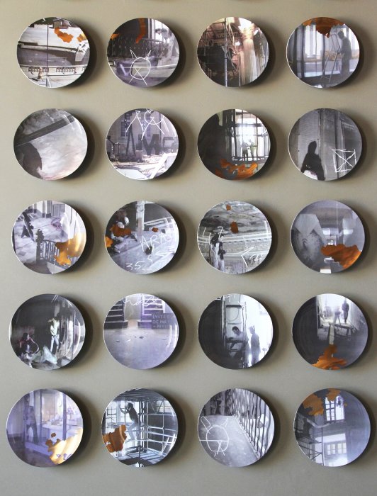 Porcelain, Digital print, Laser engraving, Gold © Mathilde Mestrallet